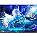 Produktbild ARTISTORE 5D Diamant Malerei 22 Zoll X 13 Zoll / 56 cm X 33 cm Strass Stickerei für Home Wall Decor mit voller Kit Einhorn Fantasy