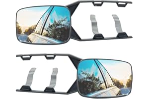 Riloer Rétroviseur caravane 2 x miroir de remorque, Rétroviseur de remorquage, Mirror voiture Caravan Van Rétroviseur extérieur de camion Rétroviseur extérieur allongé côté conducteur