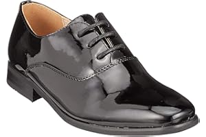 Goor Boys Patent Leather Lace-Up Oxford Tie Dress Shoes