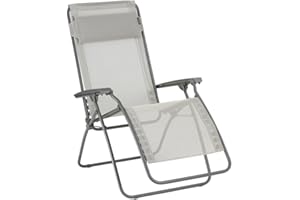 Lafuma Mobilier - Relaxsessel Zero Gravity R Clip - Klappbarer Liegestuhl für Terrasse und Garten - Strapazierfähiges Batyline®-Gewebe - Mehrpositionenliege, Komfortabel, Frankreich - Roggenbeige