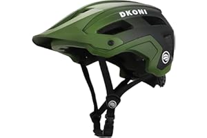 DKONI Mountain Bike Helmet, Lightweight MTB Cycling Bicycle Helmet with Visor and PC Shell for Adults, Youth, Men & Women