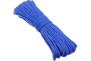 PSKOOK 100 FT (31 Meters) Paracord 7 Strand 4mm Assorted Colors of Tactical Parachute Rope for Outdoor Camping