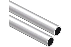 TA-VIGOR 2 pièces de tube rond en aluminium 6063, 10 mm de DE 8 mm de DI 250 mm de longueur, tube métallique sans soudure droit en aluminium pour ameublement, machines, loisirs créatifs DIY
