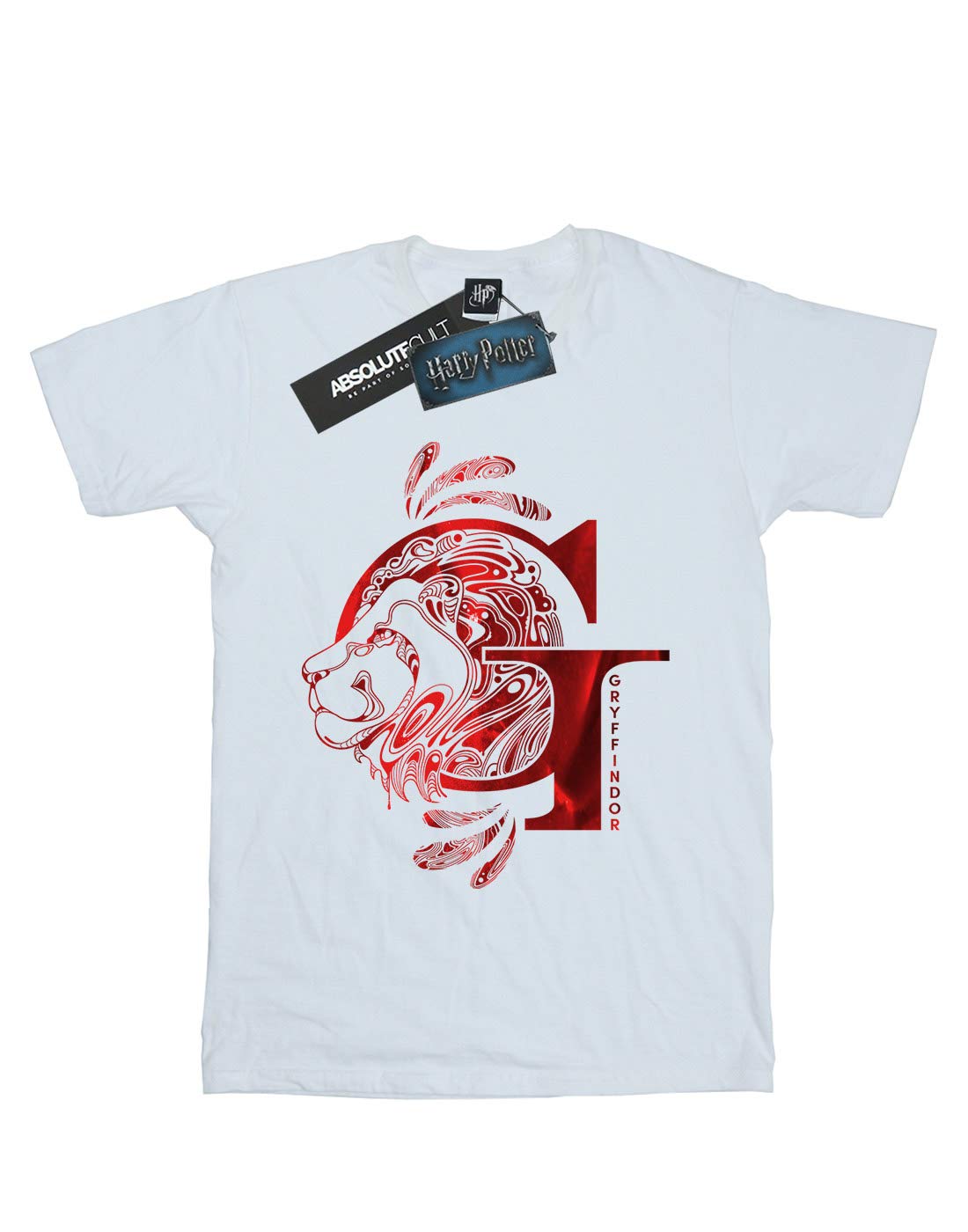 Absolute-Cult-Harry-Potter-Jungen-Gryffindor-Lion-T-Shirt