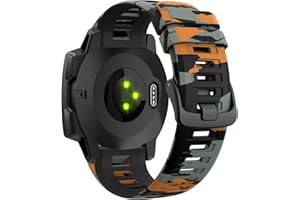 OSINAGA Pasek do zegarka Garmin Instinct/Instinct 2 / Instinct Solar/Instinct 2 Solar / Instinct 2 Solar Tactical / Instinct Esports, miękki silikonowy pasek do zegarka, sportowy pasek wymienny