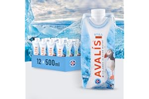 AVALÍS AVALIS Icelandic Glacier Water - STILL, 500ml Tetra Pack (12-Pack) - Pristine, Naturally Alkaline, Eco-Friendly & Sustainably Packaged - Hydration & Health - More Than Just Water