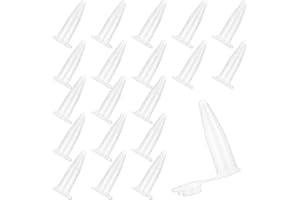 QXAYXA 210 Pcs 1.5ml Plastic Test Tube with Lids, Plastic Centrifuge Tube with Lid, Micro Test Sample Vial, Clear Plastic Centrifuge Vials, Conical Microtube Microcentrifuge Sample Storage Container