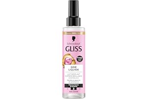 Schwarzkopf - GLISS - Lait Démêlant Express - Soie Liquide - Brillance - Protège jusqu'à 230°C - Démêle & Apporte de la Brillance - Cheveux Ternes & Cassants - Soin Normal - Sans Rinçage - 200ml