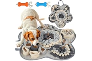 Kolamom Tapis à renifler pour Chien-Jouet Intelligent antidérapant pour Chiens-Tapis à renifler pour Chiens depetite et Grande Taille