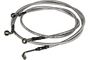 YOURSME 1068 Extended Front/Rear Brake Lines Fit for ATV Polaris RZR 800/S 800/4 800/XP 900/570/XP 4 900