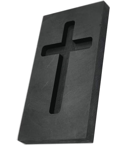 Lot De 4 Moules à Lingots En Graphite - Creusets Fusion Or, Argent, Métaux - Kit Bijoux, Forge, DIY
