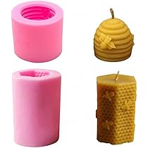 Stampo In Silicone Per Candele A Nido D'Ape Fai Da Te – Piastra Flessibile Per Cera D'Api 43x21 Cm
