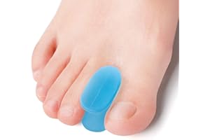 Kimihome 10 Stück Original Gel-Zehenspreizer(1/2” Dick), Groß und Mittel Dicke Zehendistanzstücke für Bunionen, Zehenabdrift, Überlappende Zehen, Zehenkissen Entlasten den Ballenzeh - Blau