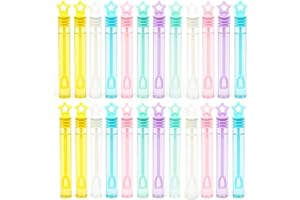GGUFAY 24 Stück Seifenblasen Stern Packung Bunte Bubbles,Seifenblasen mit Stern Design,Mitgebsel Kindergeburtstag Kleine Geschenke für Kinder,Keine Flüssigkeit(6 Farben)