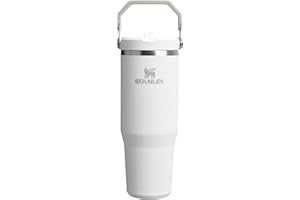Stanley Flip Straw Tumbler 1.0 Butelka Na Wodę With Straw 0.89L - Utrzymuje Zimno Przez Ponad 12 Godzin - Butelka Na Wodę Ze Stali Nierdzewnej - Kubek Podróżny Niezawierający BPA - Frost