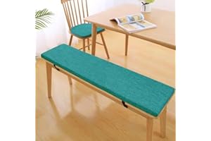 Bettschlange Bench Cushion, Bench Seat Pad with Non-Slip 5cm Thick Seat Cushion Indoor, Garden Patio Bench Cushions for Outdoor Furniture, Long Chair Pad for Swing Porch,Light blue, 180x30x5cm