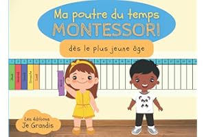 Ma poutre du temps Montessori: Frise de plus de 5 mètres idéal pour aider les enfants à visualiser le temps - Un calendrier sous forme de ligne pour ... rendez-vous, événements importants, fêtes