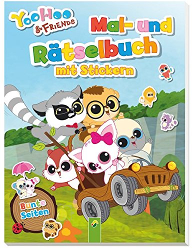 YooHoo & Friends - Mal- und Rätselbuch mit Stickern: Bunte Seiten