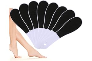 Rainmae Foot Files for Hard Skin,8 Packs Double-Sided Foot Rasp File and Callus Hard Skin Remover for Wet and Dry Cracked Feet(White)