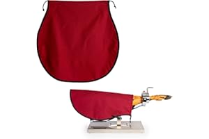 PRACTICFOOD Funda Cubre Jamón Profesional Especial Jamones y Paletas Ibéricas. Fabricado en España con 70% de Algodón (Burdeos)