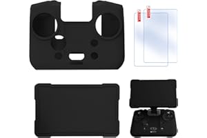 ‎CRAZNICK Craznick RC Pro 2 Silikon Schutzhülle – mit Fernbedienungs Displayschutz Staubdichter Hülle Weicher Rutschfester Hülle HD Klarsichtfolie Schutz für DJI Mavic 4 Pro Controller Zubehör Schwarz