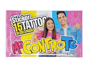 Me Contro Te 15 Tatuaggi 1 BUSTINA Sticker TEMPORANEI Bambini Tattoo Lui E SOFI