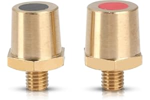 SRLWMYI coppia di adattatori per batterie in ottone, filettatura esterna M8, morsetti per batteria M8, riparazione filettatura esterna M8, adattatore polare della batteria per batteria al litio di