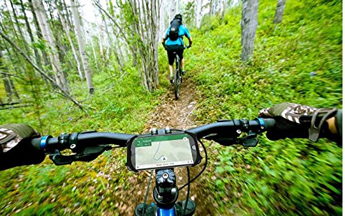 proPHONEÂ® Handyhalterung Fahrrad / Motorrad / Moped / Bike fÃ¼r alle Smartphone`s / iPhone`s / Samsung, usw. mit 4-6 Zoll Bildschirm, Universal Fahrradhalterung fÃ¼r Handy, Universalhalterung, Rennrad Mountainbike MTB Silikon Halterung