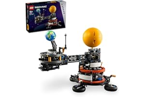 LEGO Technic Planeta Ziemia i Księżyc na orbicie, Kosmos dla Dzieci, Zabawka Edukacyjna dla 10-latka i Miłośników Astronomii, Układ Słoneczny dla Chłopca i Dziewczynki, Pomysł na Prezent, 42179