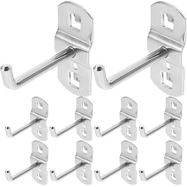 ProCraft Garage Pegboard Hook Kit – 100 Pieces, 2" & 4" Metal Hooks For Slatwall/Pegboard