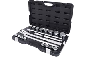 KS Tools 911.0721 3/4" Serie di chiavi a bussola, 21 pz metrico