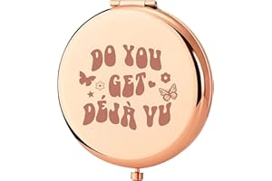 KEYCHIN Sour Album Taschenspiegel Singer Fans Geschenke Do You Get Deja Vu Sour Song Lyrics Kompakter Make-up-Spiegel für Frauen Mädchen Teenager (Deja Vu -RG)