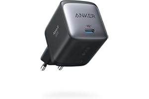 Anker Nano II 65W USB-C Ladegerät Netzteil mit Schnellladeleistung, GaN II Technologie, Kompatibel mit MacBook Pro/Air, Galaxy S20/S10, iPhone 17/Pro/iPhone Air/16/15, iPad, Pixel (Schwarz)