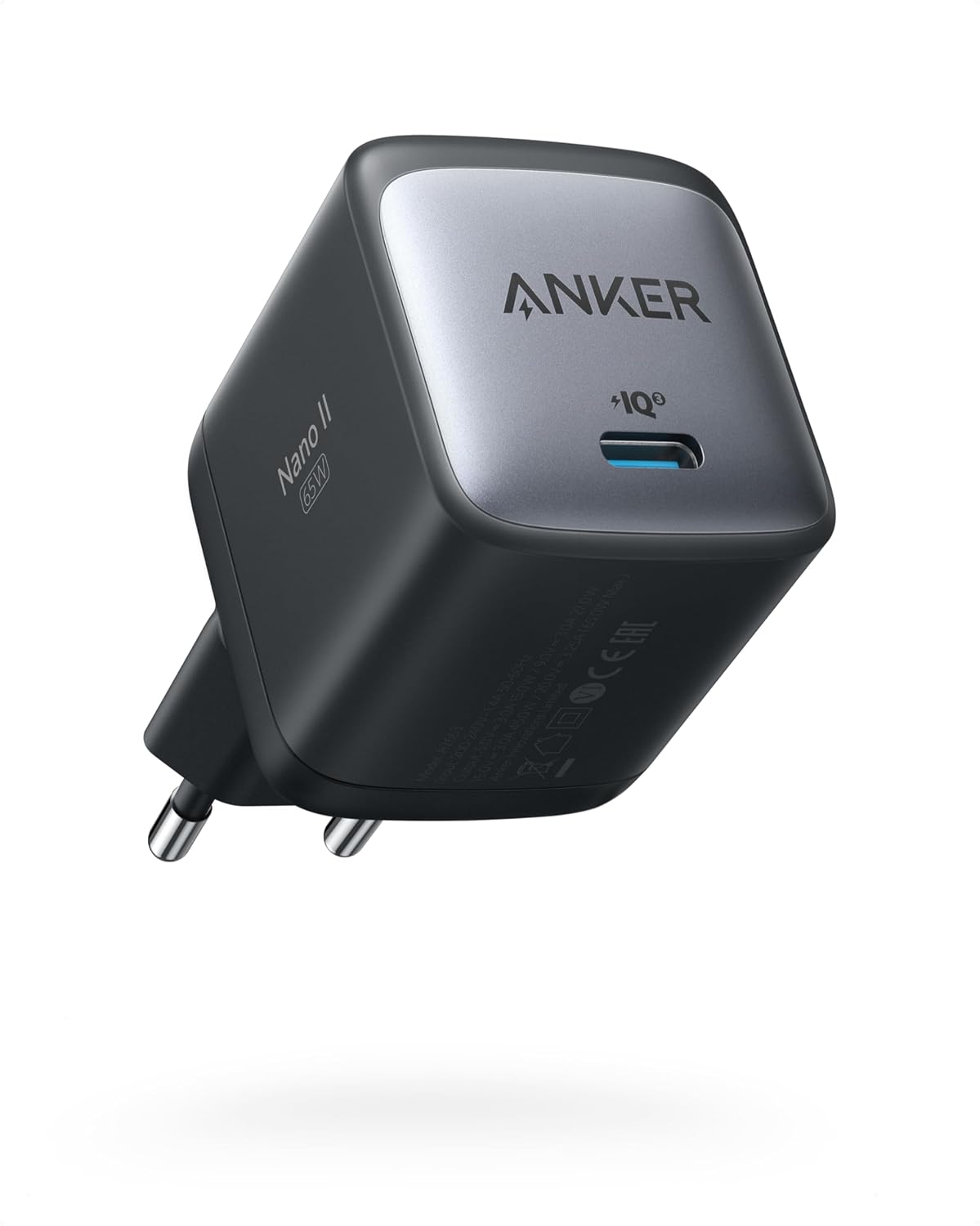 Anker Nano II 65W USB C Ladegerät Netzteil mit Schnellladeleistung | GaN II Technologie für MacBook Pro/Air, Galaxy S20/S10, iPhone 17/Pro/iPhone Air/16/15, iPad, Pixel