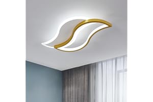‎COMELY LED Deckenleuchte 30W Creative Gold Design Deckenlampe Moderne LED Kronleuchter Schlafzimmerlampe für Arbeitszimmer Schlafzimmer Esszimmer Küche Flur Decke Leuchte