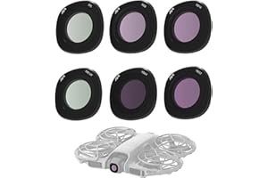Honbobo Filter für DJI NEO 2 Objektiv Filter Linse Schutz Drohnen Zubehör für DJI NEO 2 (6PCS (UV CPL ND8 ND16 ND32 ND64))