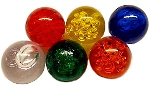 dutis KUS Kunststofftechnik 6er-Set Kugeln für Wassersäule: Rot, Transparent, ø 27 mm