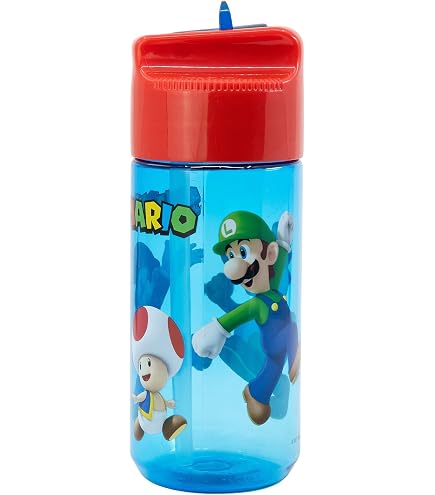 Plaid Polaire Mario 100x140 Cm - Officiel 100% Polyester - Lavable Machine