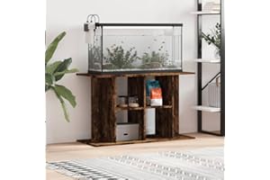 CIADAZ Aquariumständer Räuchereiche 100x40x60 cm Holzwerkstoff, Aquarium Unterschrank, Aquarium Schrank, Aquariumschrank, Aquarium Tisch, Aquarium Stands