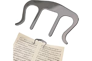 Yabauuop Bokklämma Sidhållare | Metal musikbokklipp och sidhållare - Bärbara sidmarkeringsklämmor, nothållare för piano, keyboard, stativ och böcker