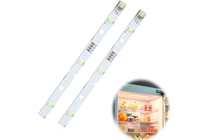FOGCAYS LED Fridge Light, Refrigerator LED Strip Light for RONGSHENG/HISENSE E349766 MDDZ-162A 1629348 1529227 DC12V 2W Lights for Kenwood KIFF5017 KIFF5020 KIFF7017 KIFF7020 (2pcs)