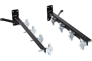 Sauvic Stendibiancheria da parete con 8 fili acciaio plastificato nero (resina)