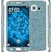 Produktbild PhoneNatic 2 x Glitzer-Folienset für Samsung Galaxy S6 Edge blau Schutzfolien