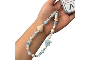 GGUFAY étoile de mer Pendentifs pour Téléphones, Bijoux de Telephone Portable, Bracelet Telephone, Dragonne de Téléphone, Charme de Téléphone Femmes Filles