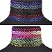 NUOLUX 12pcs Tattoo Choker Necklace Stretch Gothic Tattoo Henna Elastic Choker Necklace Set