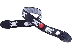 Clip.Ho Clip-Ho-Gürtel, tragbar von Größe 116 bis 122, Motiv: Pirat/ Totenkopf