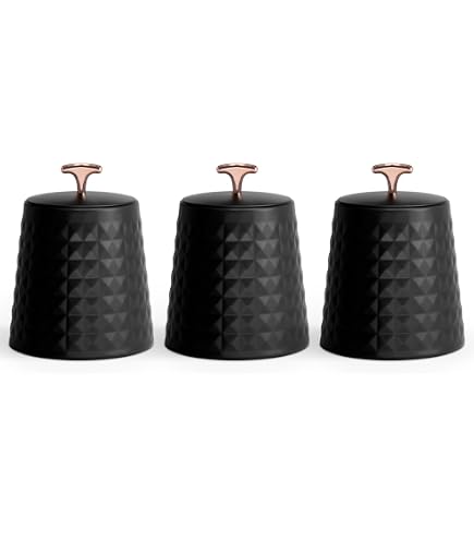 Vorratsdosen Set Tower Cavaletto T826131BLK Vorratsdosen Für Tee