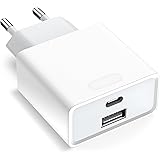 Caricatore USB C, 20W Presa per iPhone 15/15 Pro / 15 Pro Max / 15 Plus / 14/13 / 12/11 SE XR XS 8 7 6S 5S, USBC Caricabatter