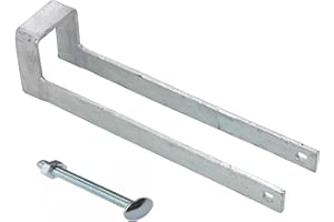 EPSOM DOOR HANDLE 12" Throw Over Loop for 2" Gates | 300mm Heavy-Duty Galvanized Steel Gate Latch | 4mm Thick Rust-Resistant Farm Gate Loop | Durable & Weatherproof Gate Hardware