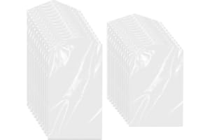 HQYBZP 20 Stück Kleiderschutzhüllen Transparent, kleidersäcke, Kleiderschutzhülle, kleiderschutzhüll, Transparente Hängen Kleidersäcke Staubdicht Kleiderschutz für Anzüge Sakkos Hemden